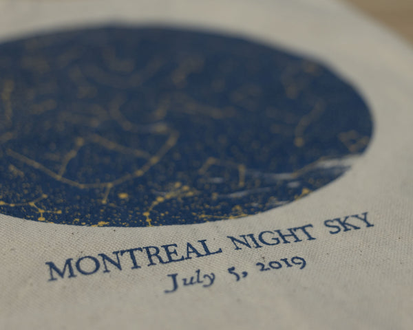 "Montreal Night Sky" トートバッグ